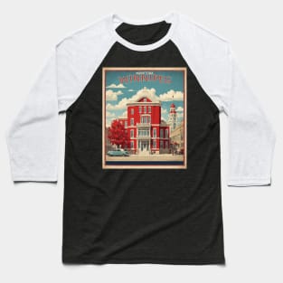 Winnipeg The Exchange District Vintage Retro Travel Tourism Baseball T-Shirt